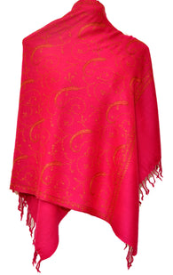 Pashmina Mixed Stole - Pink - KatraBAZAAR