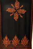 Pashmina Mixed Stole - Black - KatraBAZAAR