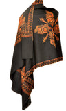 Pashmina Mixed Stole - Black - KatraBAZAAR