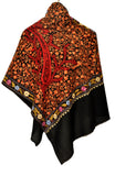 Pashmina Mixed Stole - Black - KatraBAZAAR