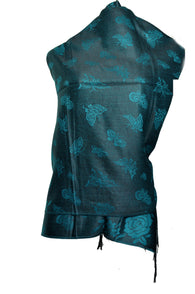 Green dual side Stole - KatraBAZAAR