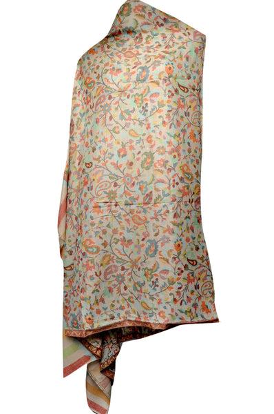 Kani Work - Pashmina shawl - KatraBAZAAR