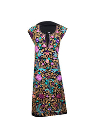 Summer wear - suit with full Jaal design - KatraBAZAAR