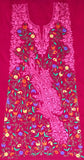Summer Wear - Pink Suit With A Shape Jaal design - KatraBAZAAR