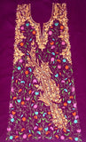 Summer Wear - Maroon With A Shape Jaal design - KatraBAZAAR