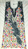 Summer Wear - White With A Shape Jaal design - KatraBAZAAR