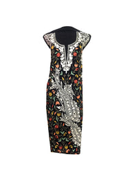 Summer Wear - Black With A Shape Jaal design - KatraBAZAAR