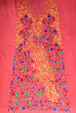 Summer Wear - Red With A Shape Jaal design - KatraBAZAAR
