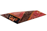 Dark Pink Shawl with Golden work - KatraBAZAAR