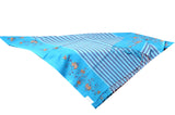 Cyan Semi Pashmina Stole - KatraBAZAAR