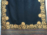 Stole - Black and Golden - KatraBAZAAR