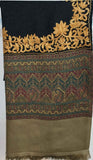 Stole - Black and Golden - KatraBAZAAR