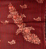 Stole - Red and Black - KatraBAZAAR