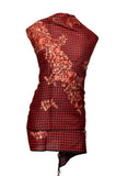 Stole - Red and Black - KatraBAZAAR