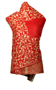 Stole - Red and Maroon - KatraBAZAAR