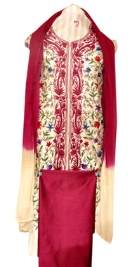 Khadi Silk kurti, dupatta and salwar - KatraBAZAAR