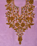 Lavender Silk Suit Length - KatraBAZAAR