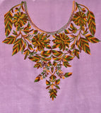 Lavender Silk Suit Length - KatraBAZAAR