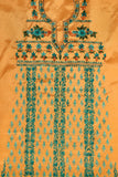 Gold and Green Delight - Suit Length - KatraBAZAAR