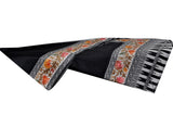 Semi Pashmina Shawl - Black - KatraBAZAAR