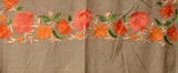 Stole - Orange on Grey - KatraBAZAAR