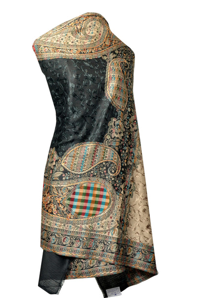Shawl - Black - KatraBAZAAR