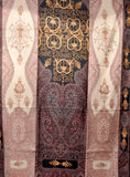 Semi Pashmina Jamawar Shawl with Needle Work - KatraBAZAAR