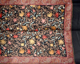 Embroidered Stole - Black Color - KatraBAZAAR