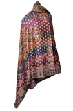 Semi Pashmina Shawl Embroided with Ari - KatraBAZAAR