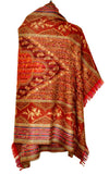 Semi Pashmina Jamawar Shawal With Ari Work - KatraBAZAAR