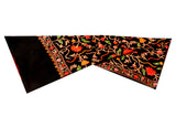 Black Ari on Semi Pashmina Shawl - KatraBAZAAR