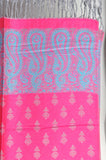Pink dual side Stole - KatraBAZAAR