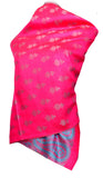 Pink dual side Stole - KatraBAZAAR