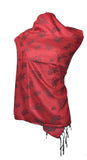Red dual side Stole - KatraBAZAAR