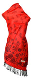Red dual side Stole - KatraBAZAAR