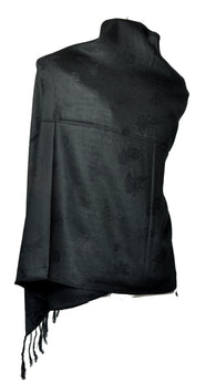 Black dual side Stole - KatraBAZAAR