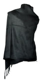 Black dual side Stole - KatraBAZAAR