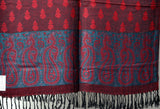 Red dual side Stole - KatraBAZAAR
