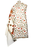 Creme Embroidered Shawl - KatraBAZAAR
