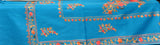 Stole - Cyan Blue - KatraBAZAAR