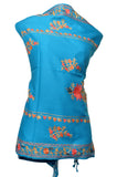 Stole - Cyan Blue - KatraBAZAAR